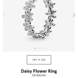 Pandora Daisy Flower Ring